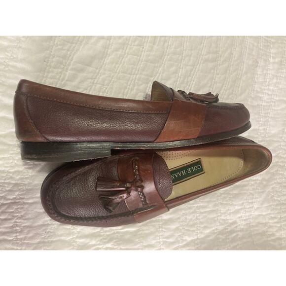Cole Haan Men’s Tassel Loafers Size 11 Brown Leather Dress Shoes Classic Style main image 13